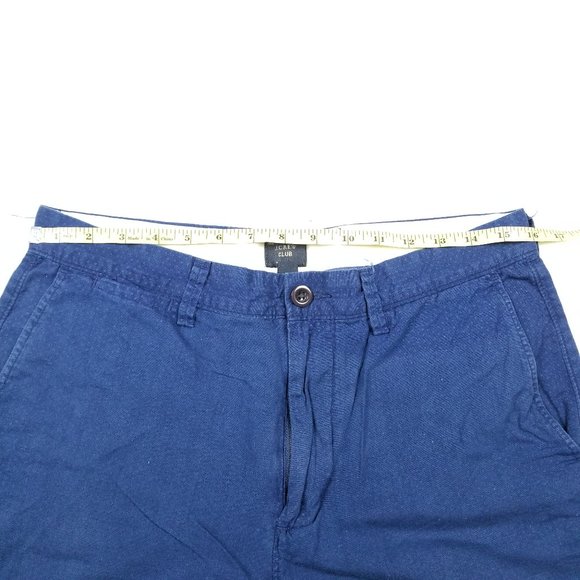 J. Crew Club Shorts Size 32 Flat Front in Navy 11" Length Preppy Casual - Picture 4 of 7